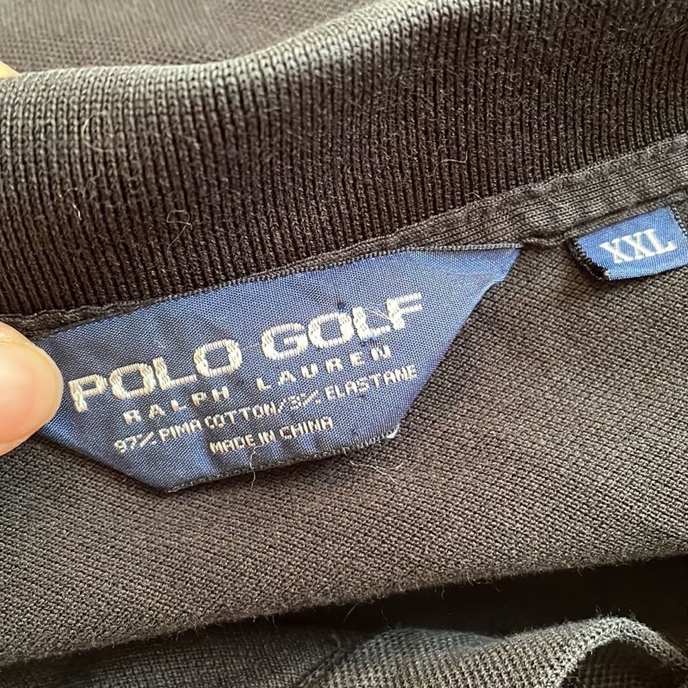 Polo Golf Ralph Lauren black Pima cotton/elastane polo shirt - Picture 8 of 9